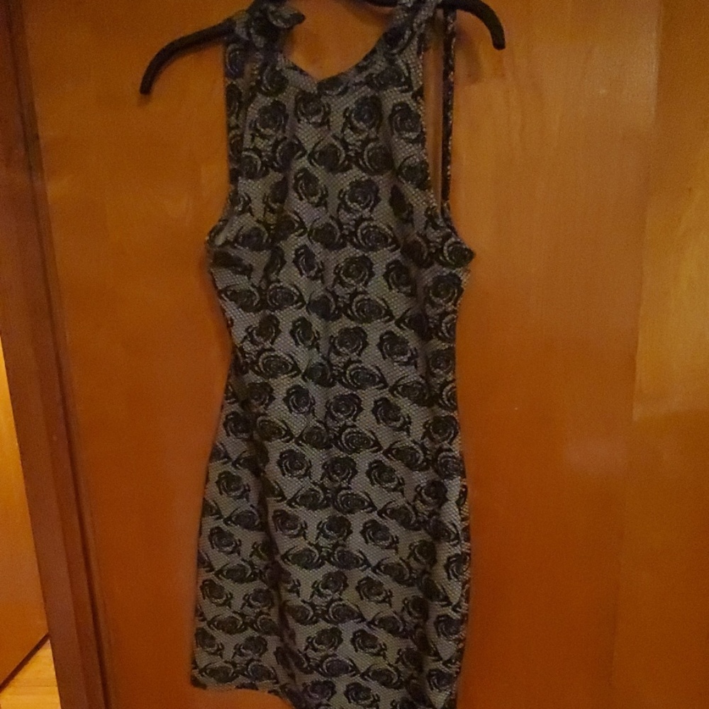 Gray lace dress